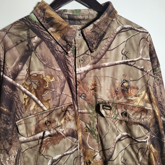 👕🌶 Rocky Real Tree Camo Longsleeve Button Up Shirt - Picture 2 of 6